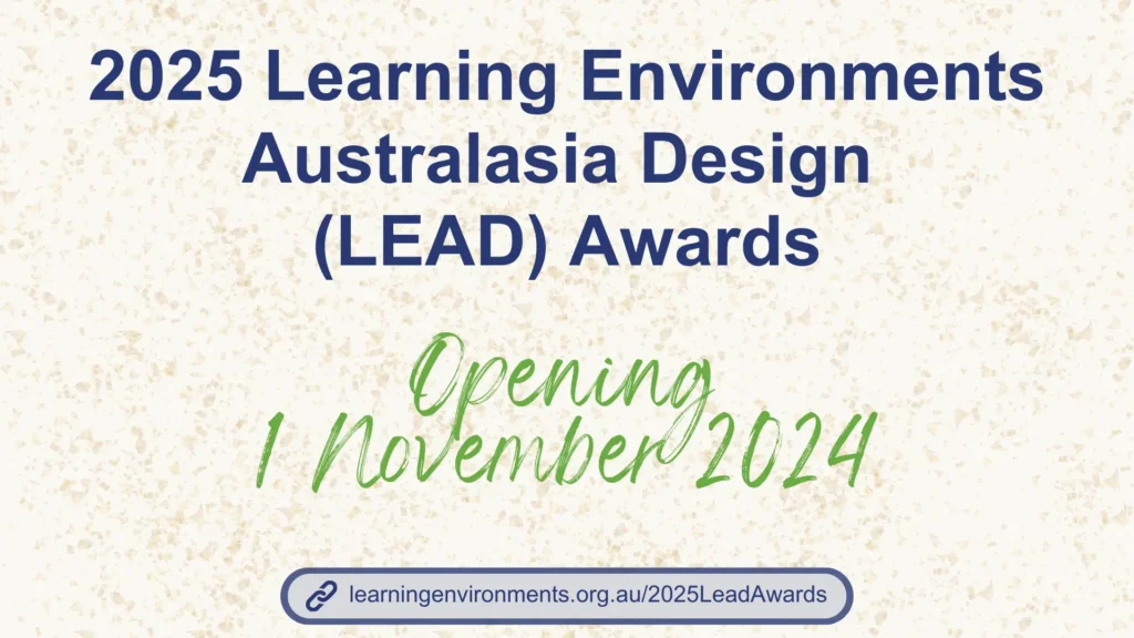 2025 LEAD Awards 2025 Learning Environments Australasia Design (LEAD) Awards Learning Environments Australia Design Awards A4LE Research Promoting Student & Teacher Wellness through K-12 School Design Education Design Awards Education Awards VIC Chapter Aitken College LEAD Winner Events Webinars LEA 3001 A Learning Space Odyssey LEA Conference Learning Scapes Conference RDO Regional Day Out Learning to Thrive 2024 Chapter Awards The Mayfield Project 2024 Regional Day Out 2024 RDO Learning to Thrive Life Membership 2025Odyssey LEA 3001 A Learning Space Odyssey Conference QLD Conference learning spaces lea School design The Mayfield Project Authentic Engagement Toolkit Mayfielders JEDI Justice Equality Diversity Inclusion A4LE LearningSCAPES Conference Site Tours Learning Environments Learning Environments Australasia LEA The Mayfield Project School Design School Architecture CPD Continuing Professional Development Annual Conference RDO Regional Day Out Master Planning Events Chapter Events Conferences 2024 Amplify Conference Regional Day Out LEAD Awards Learning Environments Australasia Design (LEAD) Awards Australian Architecture NZ Architecture Education Learning Spaces 2023 Awards 2024 Awards 2025 LEAD Awards